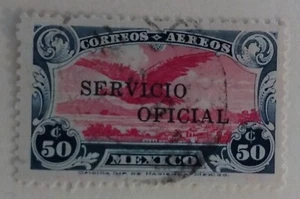 Sello Oficial Correo Aéreo de México, 1933-34, sc#CO29, Usado - Imagen 1 de 2