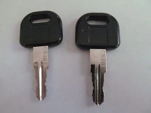 2 Keys CW401 FIC Entry Door Lock Handle Knob Deadbolt RV Motorhome Trailer - Picture 1 of 1