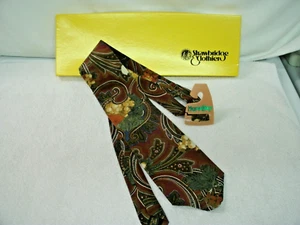 Strawbridge Clothier Men's Silk Tie--Paisley/Fruit--Mallory & Church Label -NWT - Picture 1 of 3