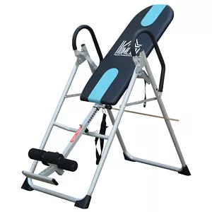 HOMCOM Foldable Therapy Gravity Inversion Table AB Exercise Bench Home Fitness - Picture 1 of 12