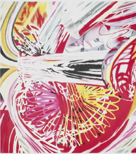 LITOGRAFIA "FONTE DE FOGO" JAMES ROSENQUIST - Imagem 1 de 1