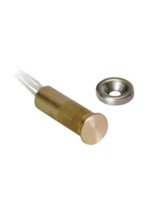 414-CTF-N CONTATTO MAGNETICO DA INCASSO OTTONE NATURALE ALLARME COOPER CSA - Picture 1 of 1