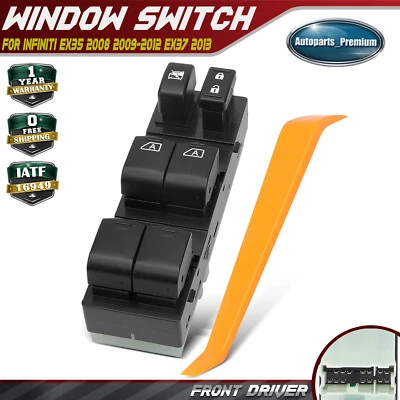 Front Driver Side Power Window Switch for Infiniti EX35 2008 2009-2012 EX37 2013 - Image 1 of 4