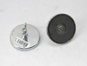 Lot Of 2 SafeTruck Flag-Mag Steel Magnetic Flag Holder Chrome Finish 80Lbs - Picture 1 of 7