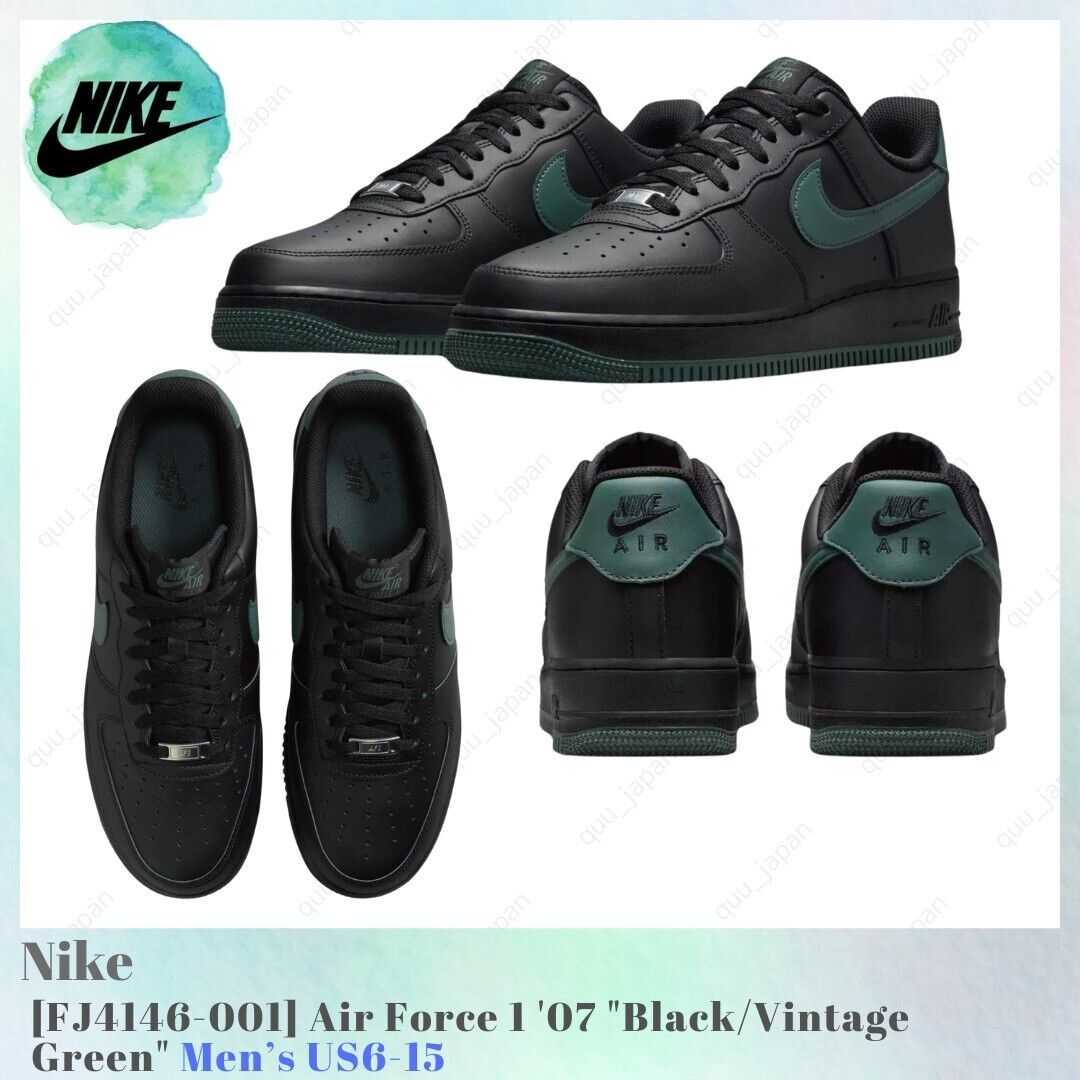Nike Air Force 1 '07 Black Vintage Green for Sale Nike Air Force 1 '07 Black Vintage Green for Sale