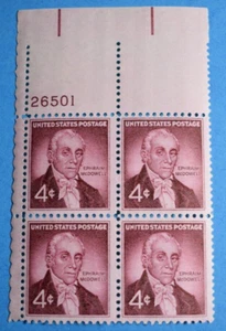 US Scott #1138 "Dr. Ephraim McDowell" 4 cent PB of 4 Stamps MNH - Picture 1 of 2