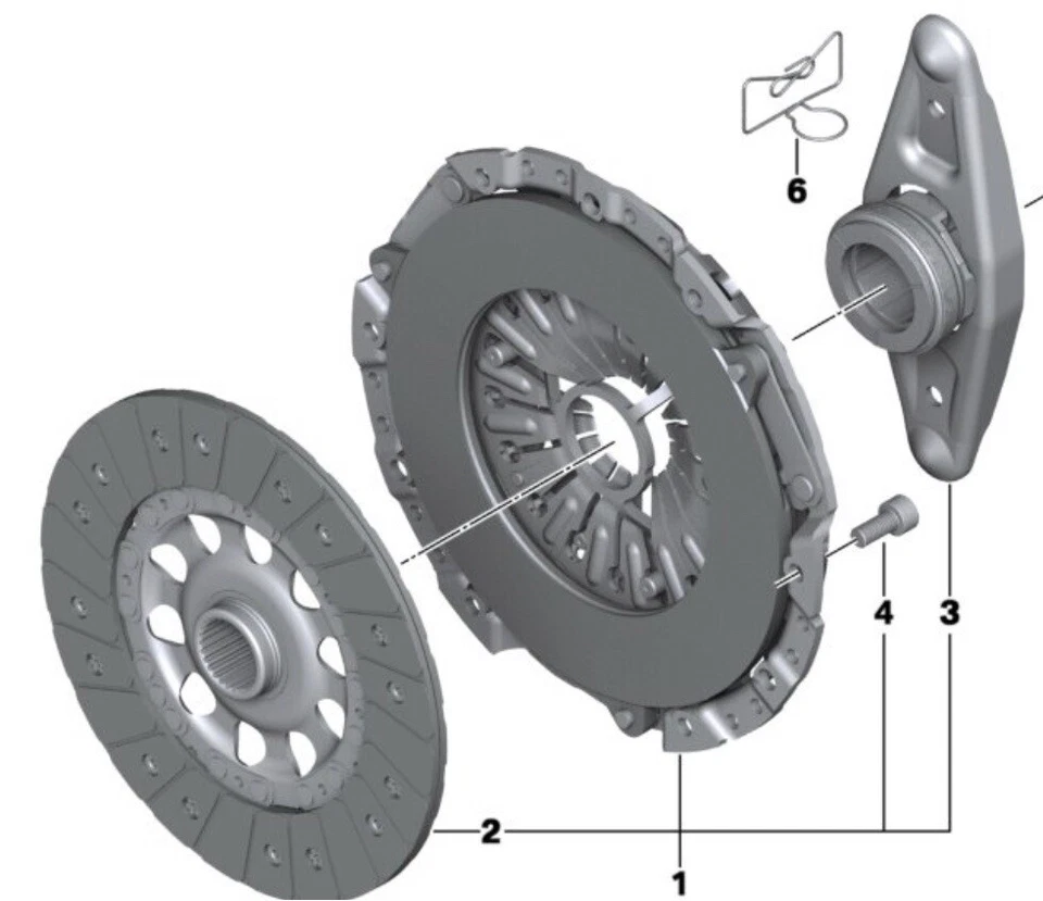 Embrague BMW genuino para 2011 serie 1 M 335xI E82 E90N E91N cupé sedán vagón Foto 1 de 1