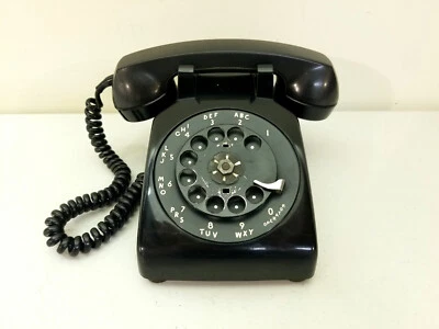 De colección. Teléfono de escritorio giratorio Bell System Western Electric modelo 500 negro SIN PROBAR Foto 1 de 4