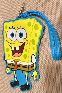 BOB ESPONJA PANTALONES CUADRADOS Cartera Cambio Llavero con Asa Azul - Imagen 1 de 2