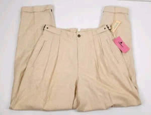 Liz Claiborne Liz Sport Pleated Khaki Pants Womens Size 10 Petite Vintage - Picture 1 of 9