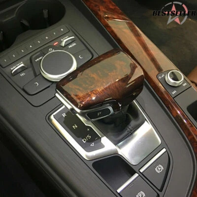 Peach Wood Grain Gear Shift Knob Cover for Audi 2017-2022 A4 S4 A5 S5 RS4 RS5 Foto 1 de 2