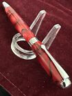 Gorgeous German Made Ruby Red Fountain Pen Excellent NEW Condition