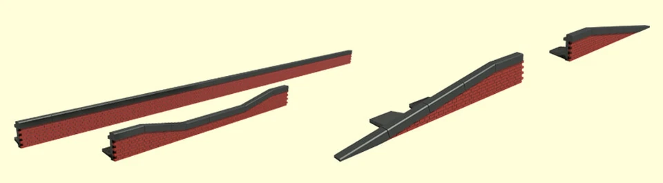 Brawa 94002 Bahnsteigkanten mit Mauerwerk, Epoche II - VI, H0 - Bild 1 von 1