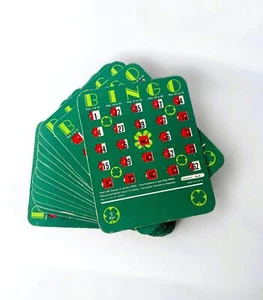 Vintage 1960's Green Slide Window Regal Bingo Game Cards | Retro Ephemera - Picture 1 of 8