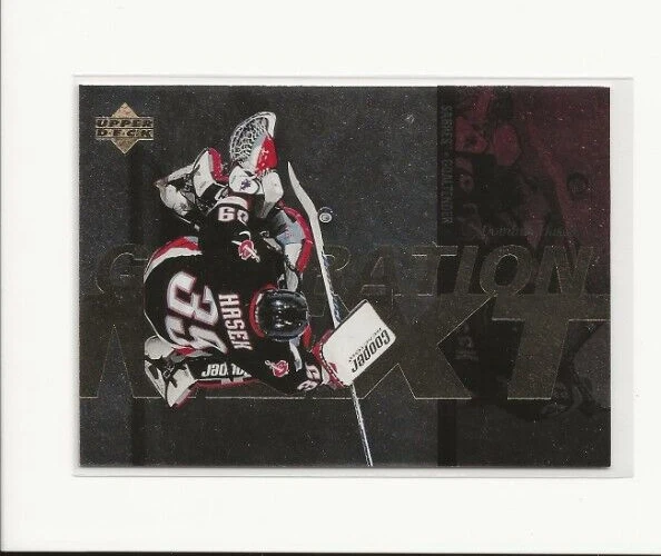 1996-97 Upper Deck Generation Next Dominik Hasek Roman Turek #X28 Rookie RC - Image 1 of 1
