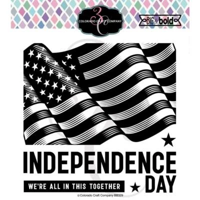 New COLORADO CRAFT CO Rubber Stamp JULY 4TH IN THIS TOGETHER SET free USA ship — 第 1/4 张图片