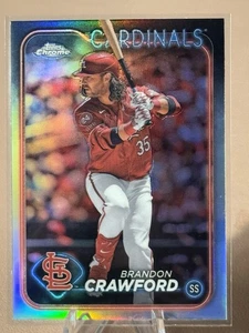 💎2024 Topps Chrome Update Refractors #USC171 Brandon Crawford - Cardinals💎 - Picture 1 of 2
