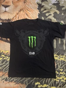 Monster Energy Dub Edition T Shirt Sz L Men’s Black Neat - Picture 1 of 10