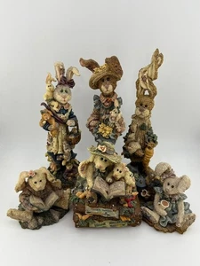 Lot of 6 Boyds Bears & Friends Dollstone Collection Figurines Vintage 1990s - Picture 1 of 22