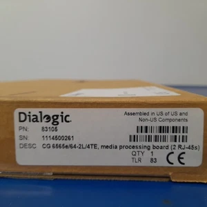 DIALOGIC CG 6565E/64-2L/4TE Media Processing Board (2 RJ-45s) – 83105 - Picture 1 of 11