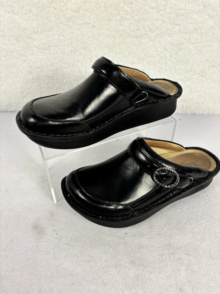 Alegria Classic черные мулы/сабо с дополнительным задним ремнем - 37 ЕС (7-7,5 США) - Изображение 1 из 4