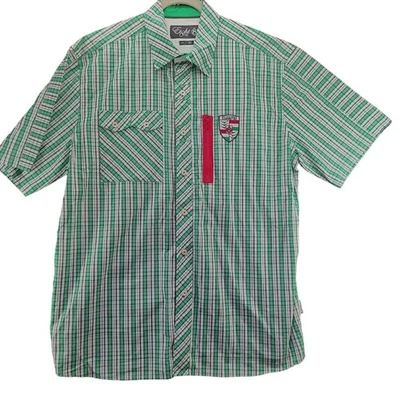 Eight 732 Mens Button Up Shirt Multi-Color Size 2XL 100% Cotton Collar Imperfect - Image 1 of 4