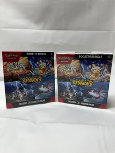 Menge 2 Pokemon Wogende Funken Scharlachrot & Violett Booster Bundles - Bild 1 von 3