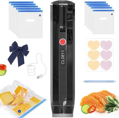 Vacuum Sealer, Handheld Vacuum Sealer for Food, Portable Vacuum Sealer Kit with - Image 1 of 4