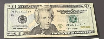 U.S. - Series 2009 $20.00 Federal Reserve Note (JB 52311111 F) - Image 1 of 2