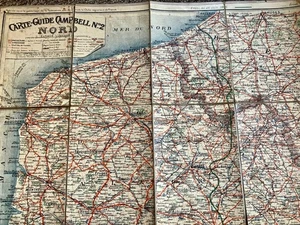 GUÍA DE CARTAS CAMPBELL 1916 Nº 2 MAPA GRANDE COLOR FRANCIA NORTE Guía Automóvil - Imagen 1 de 5