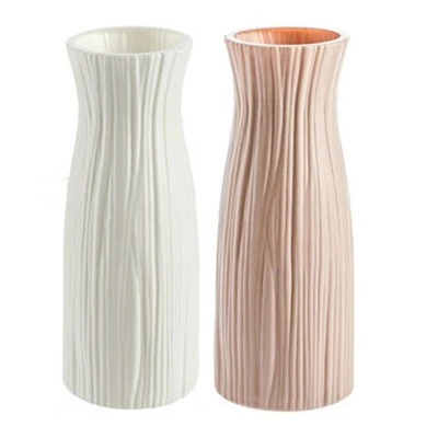 Weiß Pink Imitation Keramik Blumentopf Vase Hochwertige Verarbeitung und Design - Bild 1 von 4
