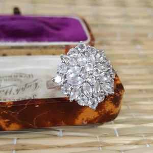 925 Sterling Silver Ring, Natural Cambodian Zircon Ring, Size O US 7.25 - Picture 1 of 9