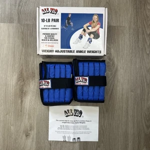 Par All Pro de 10 libras (5 libras cada uno) ajustable peso tobillo contorno espuma con caja - Imagen 1 de 9