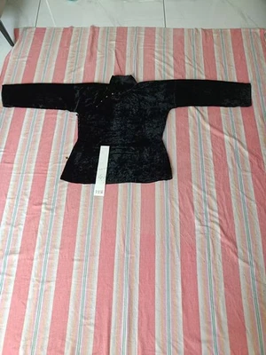 Top de seda antiguo de la dinastía Qing de China, disfraz bordado vintage coleccionable Foto 1 de 4