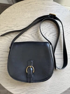 SAM EDELMAN Hallie Black Leather Saddle Bag. Pre- Pwned - Picture 1 of 8