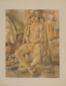 Jules PASCIN : Nu au foulard, Lithographie signée - Picture 1 of 4