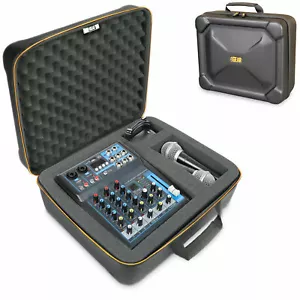 USA GEAR Hard Shell Mixer Case Compatible with Pyle Mixer, Microphones, and More - Picture 1 of 9