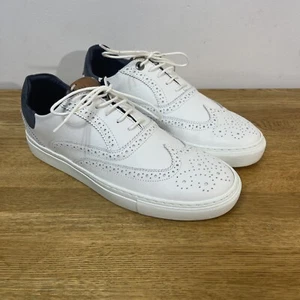 Ted Baker MFK-Dennton Brogue Leder Schuh Sneaker Gr. 7 UK EU 41 weiß sehr guter Zustand - Bild 1 von 18