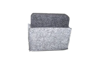 Filz Untersetzer eckig 10 x 10 cm dunkelgrau mit Filzbox für Gläser Tassen Vasen - Bild 1 von 4