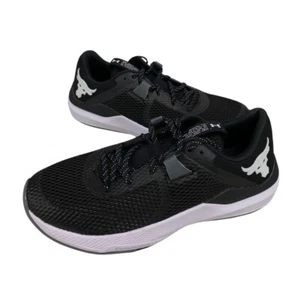 NEW Under Armour Project Rock BSR 2 Gym Training Shoes Black White Mens Sz 11 - Picture 1 of 10