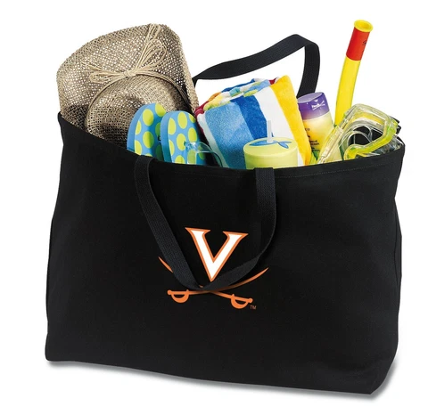 UVA Canvas Tote University of Virginia Reusable ShopperMOTHER'S DAY GIFT Cover