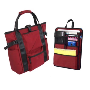 Backpack + Insert Organizer Set Smart Casual Bag Office College Job File Storage - Picture 1 of 45