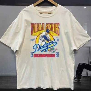Retro Dodgers Los Angeles 1988 World Series Unisex White Tshirt S-5XL KH14344 - Picture 1 of 3