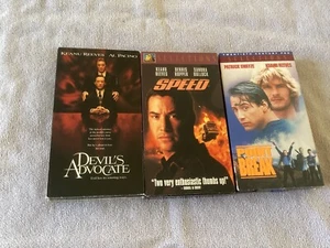 Keanu Reeves, Point Break, Devil's Advocate, Speed VHS Bundle - Picture 1 of 4