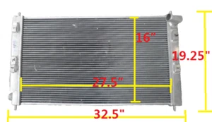 For 2008-2014 MITSUBISHI LANCER Evo X / EVO10 2.0L I4 09 10 MT Aluminum Radiator - Picture 1 of 4