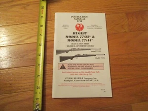 Ruger Modell 77/22 & 77/44 Bolt Action Gewehre Bedienungsanleitung  - Bild 1 von 2