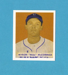 Carta 1949 Bowman Ristampa #146 Myron Mike McCormick - Brooklyn Dodgers - Foto 1 di 2