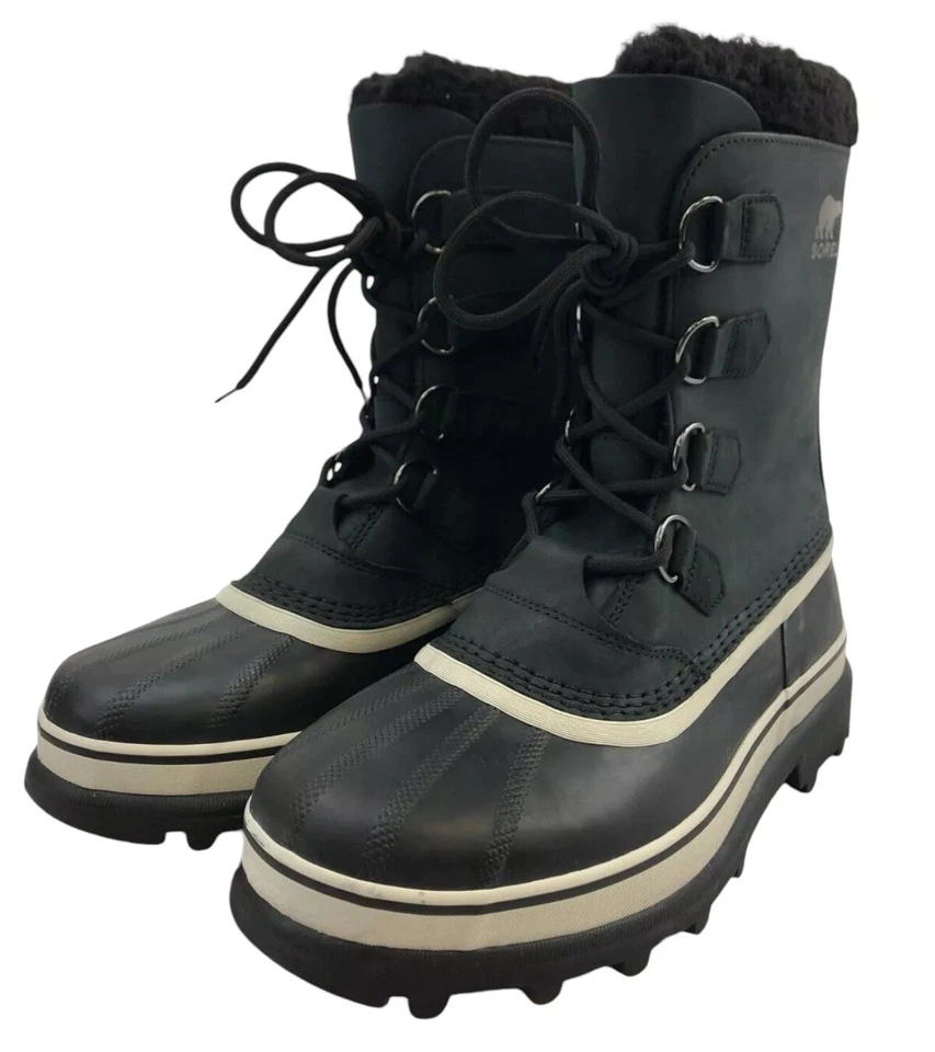 SOREL -Kid’s Caribou Waterproof Boot for Winter Black Size US 2 C