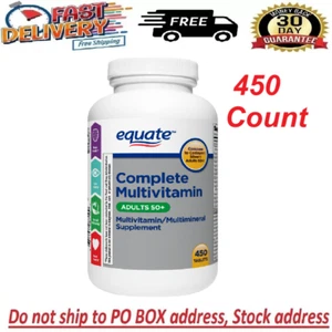 Equate Complete Multivitamin/Multimineral Supplement Tablets, Adults 50+, 450 Co - Picture 1 of 5