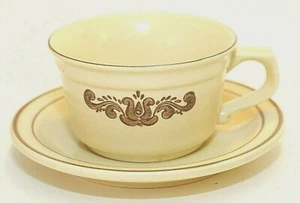 Pfaltzgraff Village Steingut Tasse & Untertasse Set 70er Jahre USA Retro Vintage - Bild 1 von 9